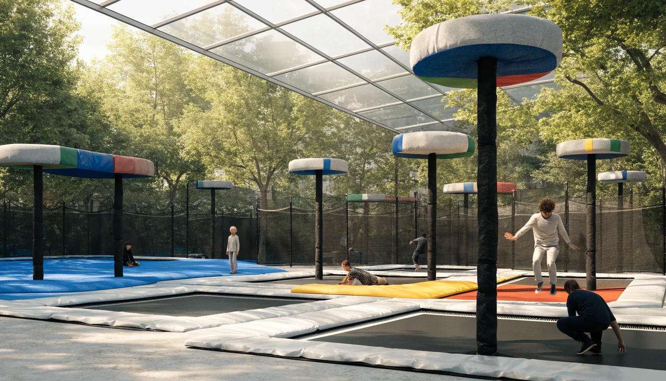 hangar 646 targówek warszawa park trampolin